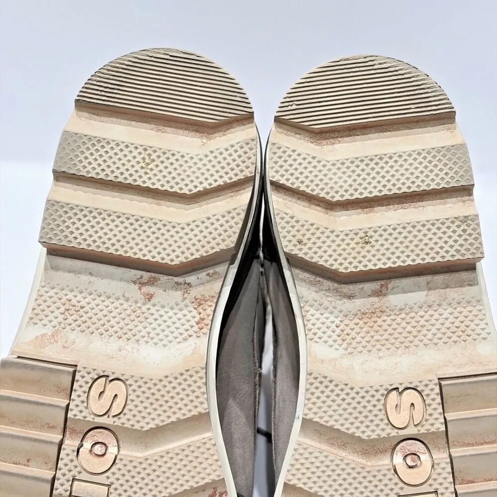 Sorel Tivoli IV Parc Waterproof Winter Boots Beige Leather Women 9.5 Light Wear